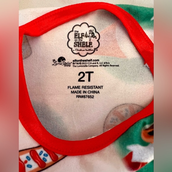 NWT Elf on the Shelf Toddler Girls Nightgown, Size 2T! - Picture 5 of 8